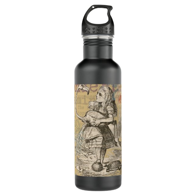 Botella De Agua Alice in Wonderland Flamingo Classic (Anverso)