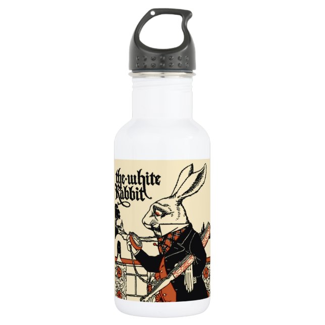 Botella De Agua Alice White Rabbit Classic (Anverso)