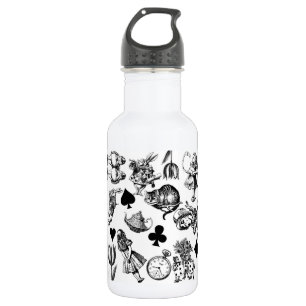 Botella De Agua Alice White Rabbit Wonderland Classic