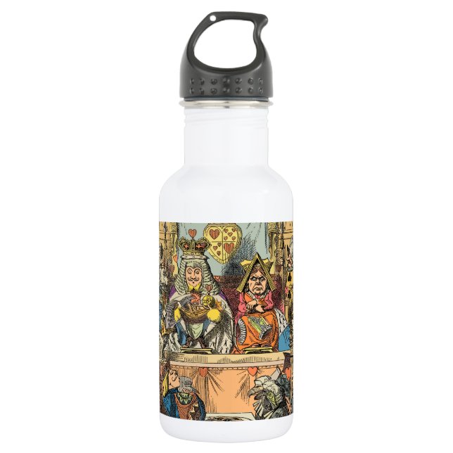 Botella De Agua Alicia en personajes del gato de Cheshire en el pa (Anverso)