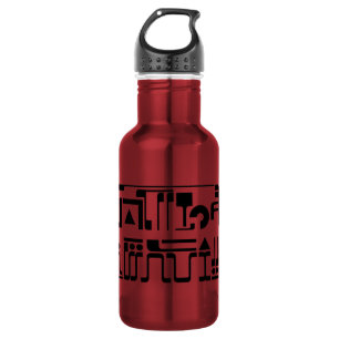 Botella De Agua Alien Hieroglyphs