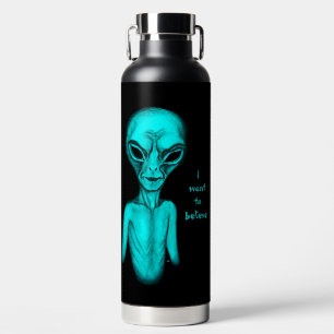 Botella De Agua Alien, quiero creer