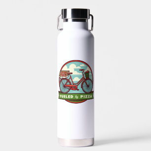 Botella De Agua Alimentado Por La Bicicleta Pizza