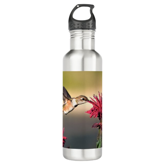 Botella De Agua Alimentador de flores de colibrí (Anverso)