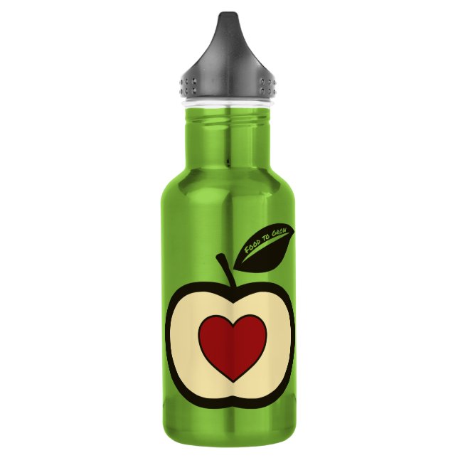 Botella De Agua Alimento con logotipo de Apple para crecer (Izquierda)