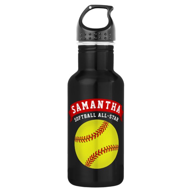 Botella De Agua All-Star de Softball (Anverso)