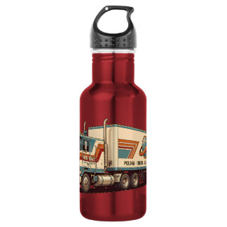 Botella De Agua Almohada decorativa de camión semi vintage retro