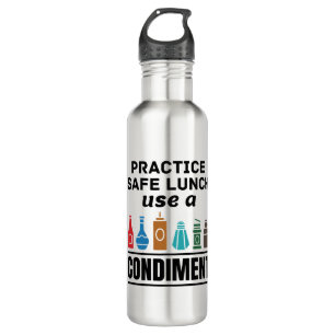 Botella De Agua Almuerzo Lady Cafeteria Servicio de Comida Seguro 