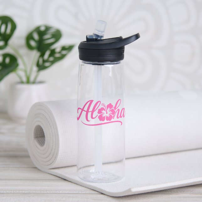 Botella de agua Aloha (Yoga (girado))