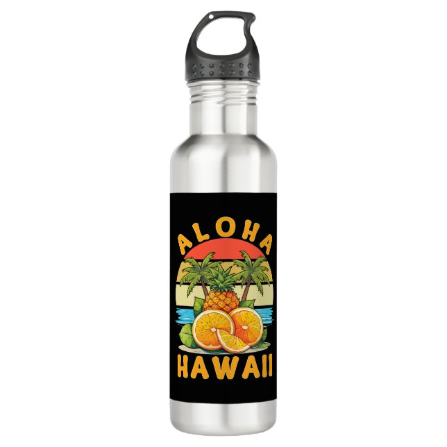Botella De Agua Aloha Hawaii Pineapple (Anverso)