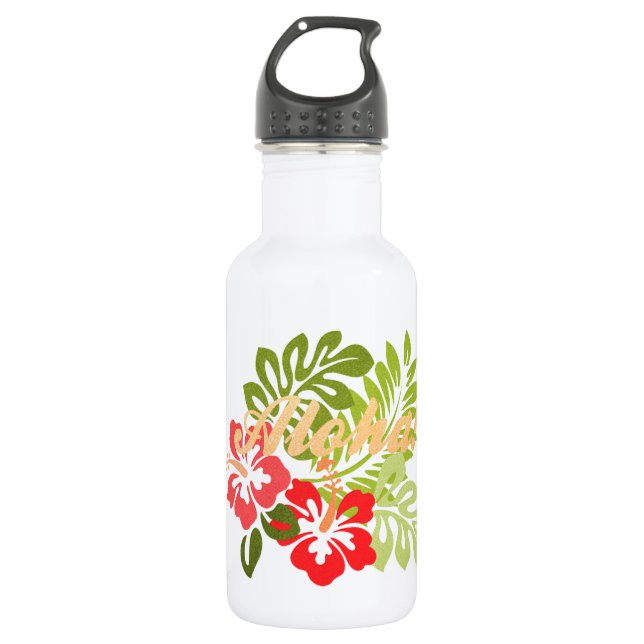 Botella De Agua Aloha Hibiscus (Anverso)