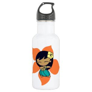 Botella De Agua Aloha Honeys Hula Chica Hibiscus