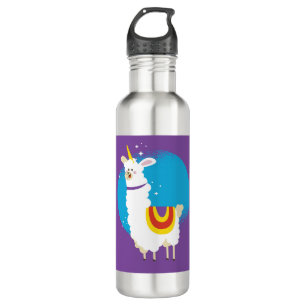 Botella De Agua Alpaca Unicorn