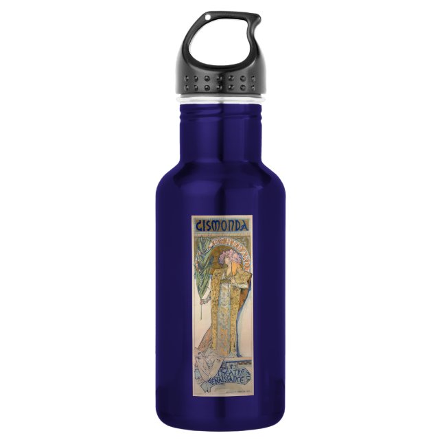 Botella De Agua Alphonse Mucha (Anverso)
