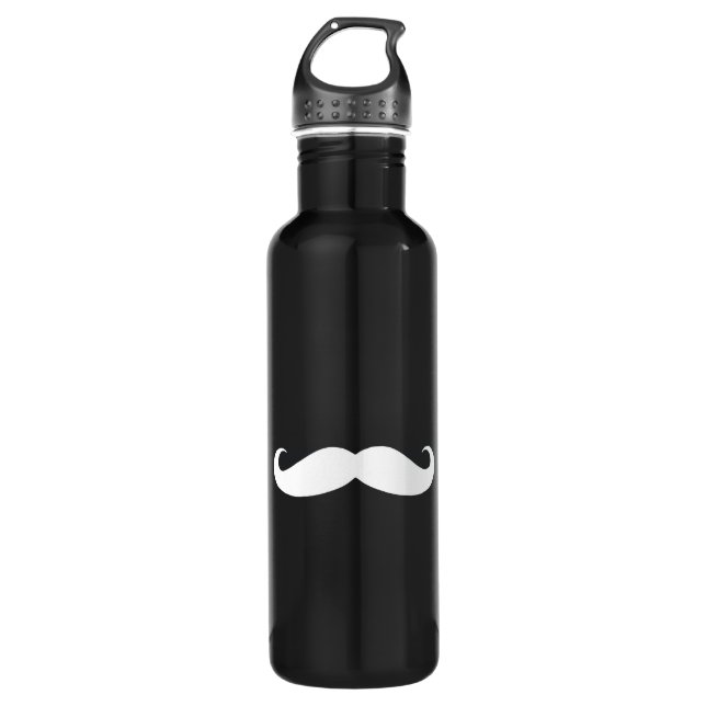 Botella De Agua Aluminio del bigote del inconformista (Anverso)