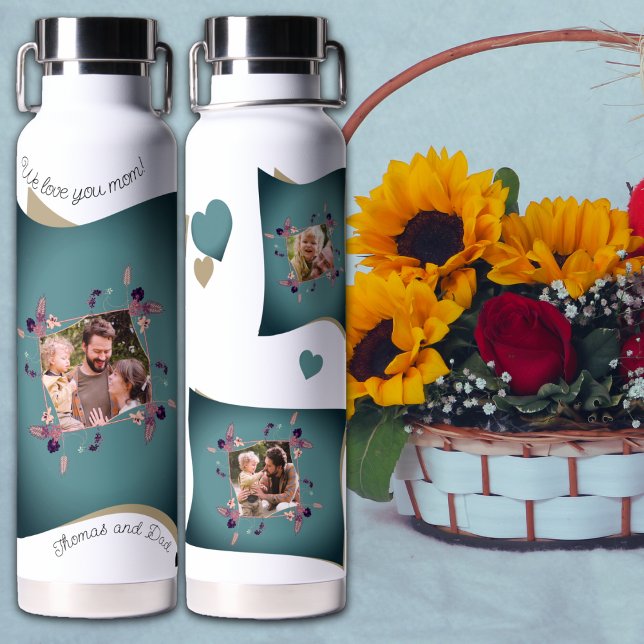 Botella De Agua Ama a mamá - collage de varias fotos (Subido por el creador)