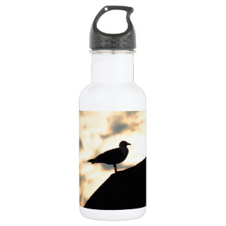 Botella De Agua Amanecer de las gaviotas marinas