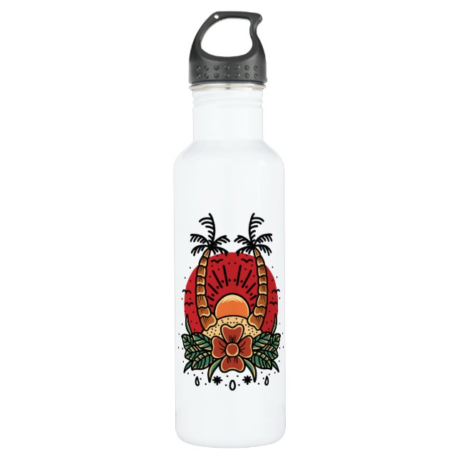 Botella De Agua Amanecer de verano (Anverso)