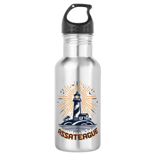 Botella De Agua Amanecer del faro de Assateague Virginia