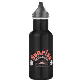 Botella De Agua Amanecer en el agua