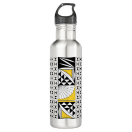 Botella De Agua Amanecer nativo del suroeste en amarillo