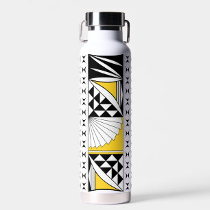 Botella De Agua Amanecer nativo del suroeste en amarillo