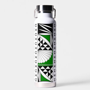 Botella De Agua Amanecer nativo del suroeste en verde
