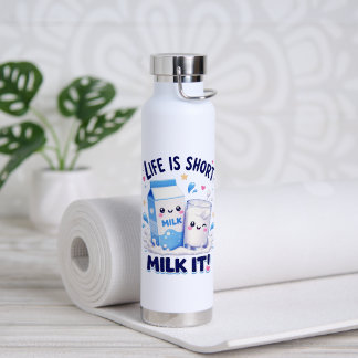 Botella De Agua Amante de la Leche Adorable