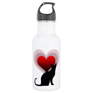 Botella De Agua Amante del gato