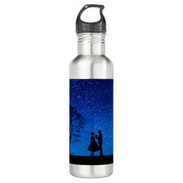 Botella De Agua Amantes bajo luna llena