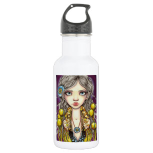 Botella De Agua Amapola azul