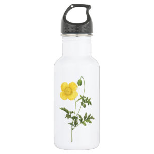 Botella De Agua amapola (Papaver sp.) de Redouté