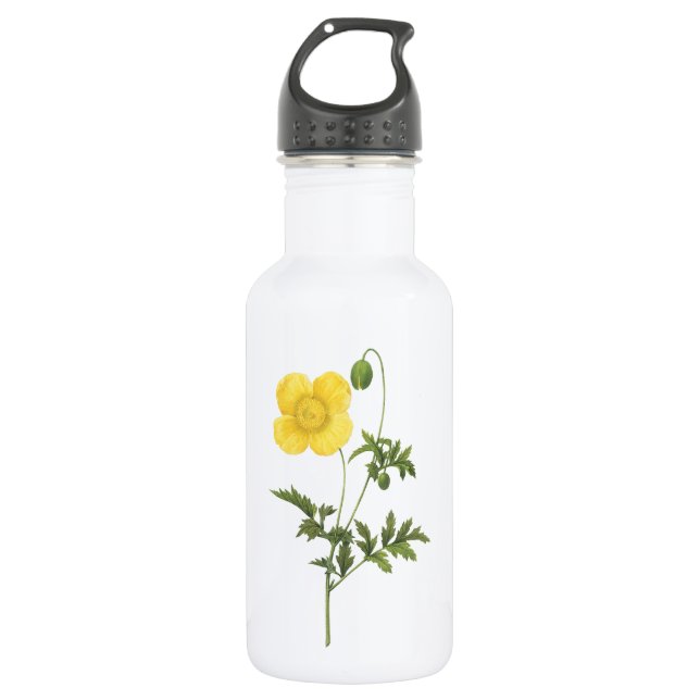 Botella De Agua amapola (Papaver sp.) de Redouté (Anverso)