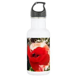 Botella De Agua Amapola roja