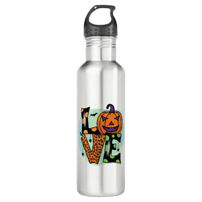 Botella De Agua Amar Halloween, Halloween, Scary, Costume (Anverso)