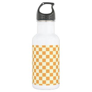 Botella De Agua amarillo a cuadros
