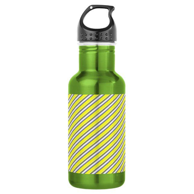 Botella De Agua Amarillo Stripe2 (Anverso)