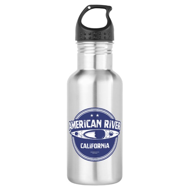 Botella De Agua American River California Kayaking (Anverso)