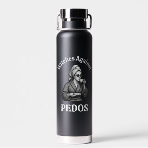 Botella De Agua Amiga Mamá Feminista Bruja Amante del Café Anti-Tr