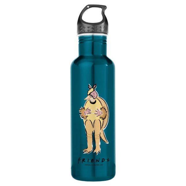 Botella De Agua AMIGOS™ | Armadillo de vacaciones (Anverso)