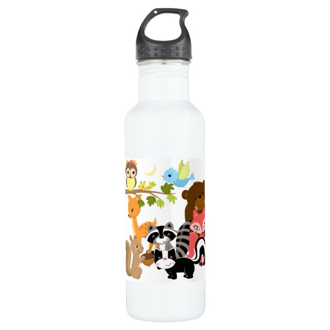 Botella De Agua Amigos del bosque (Anverso)