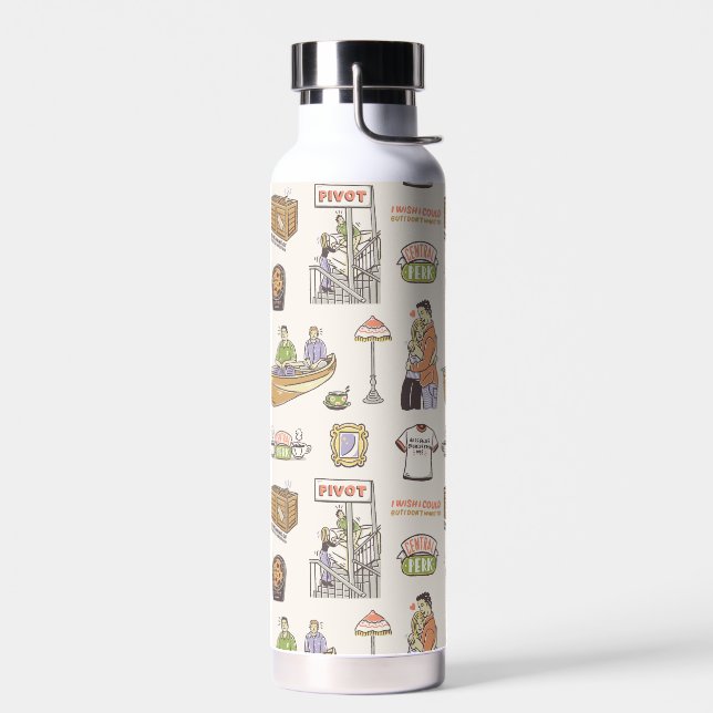 Botella De Agua AMIGOS™ | Iconos Personalizados (Izquierdo)