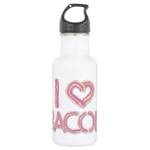 Botella De Agua Amo a Bacon