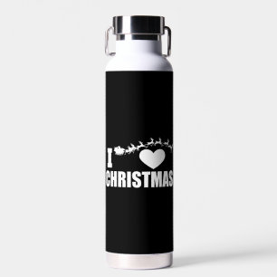 Botella De Agua Amo a los Navidades