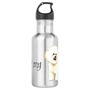 Botella De Agua Amo a mi Amigo Bichon