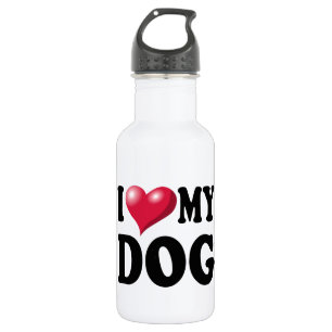 Botella De Agua Amo a mi perro