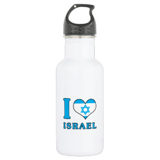 Botella De Agua Amo Israel - Bandera con Magen David
