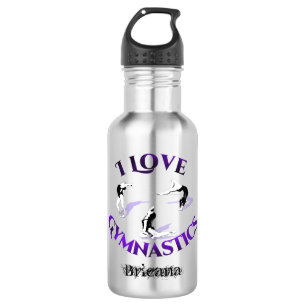 Botella De Agua Amo la gimnasia personalizada
