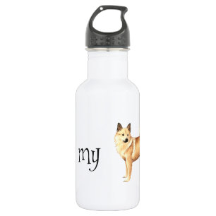 Botella De Agua Amo mi Buhund noruego