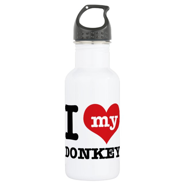 Botella De Agua Amo mi burro (Anverso)